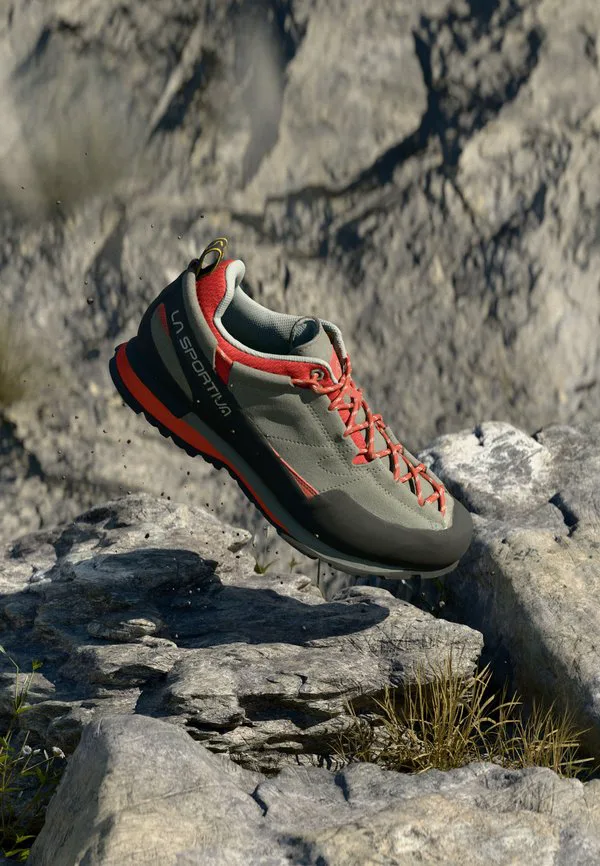 Скалолазные ботинки boulder x La Sportiva, Clay/Saffron
