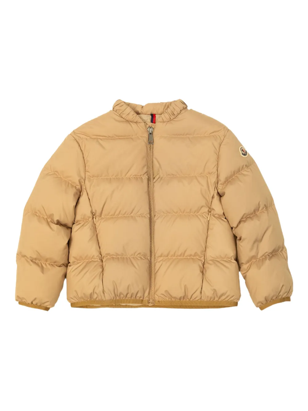 

Стеганая куртка с нашивкой-логотипом Ora Moncler Enfant, нейтральный