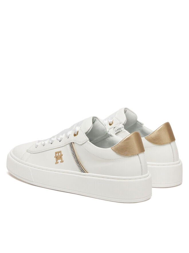 Кроссовки Tommy Hilfiger Low Cut Lace-Up Sneaker T4A9-33933-0206 S, белый — фото 3