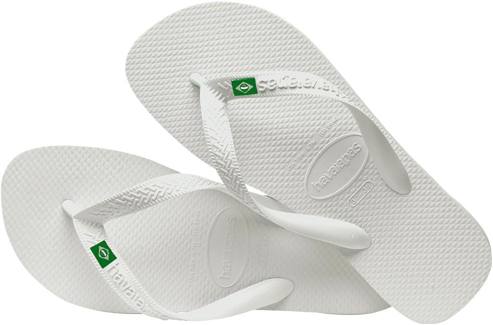 Шлепанцы Havaianas для взрослых, унисекс, с ремешком между пальцами, белый — фото 4