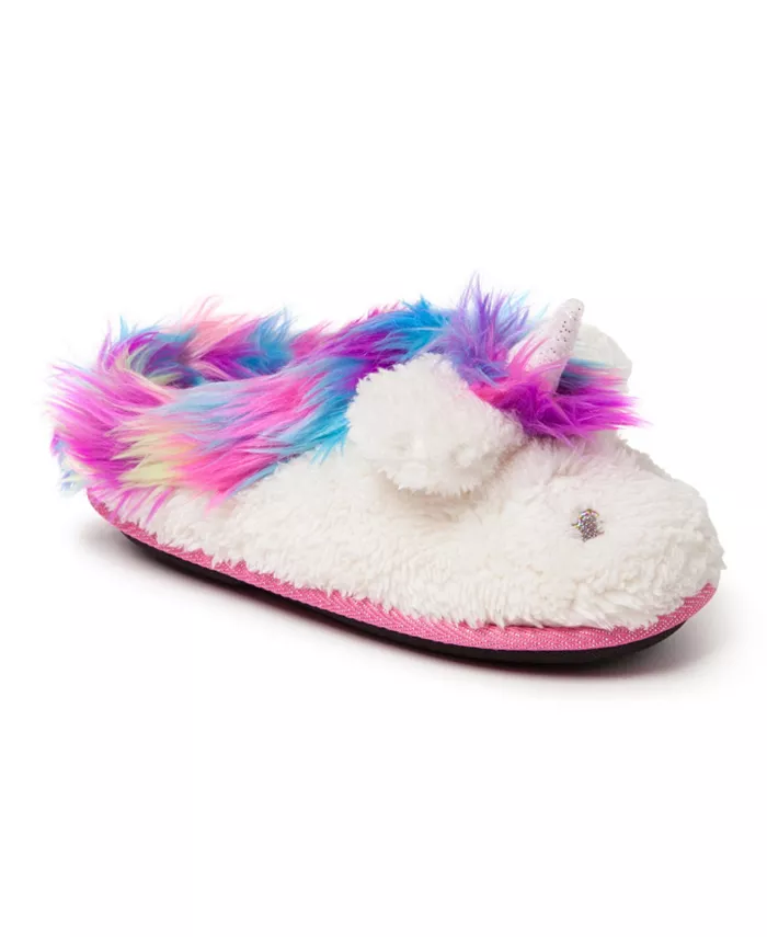

Детские тапочки Peyton Novelty Unicorn Fuzzy Dearfoams, розовый