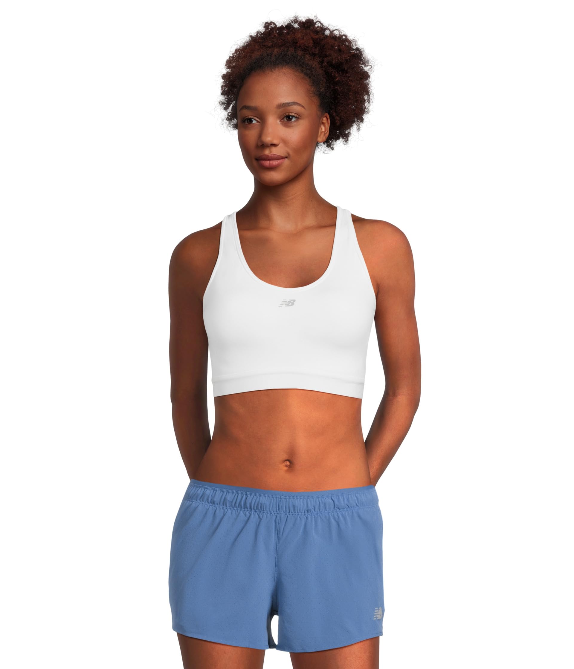 

Бюстгальтер New Balance Essential Run Bra, белый