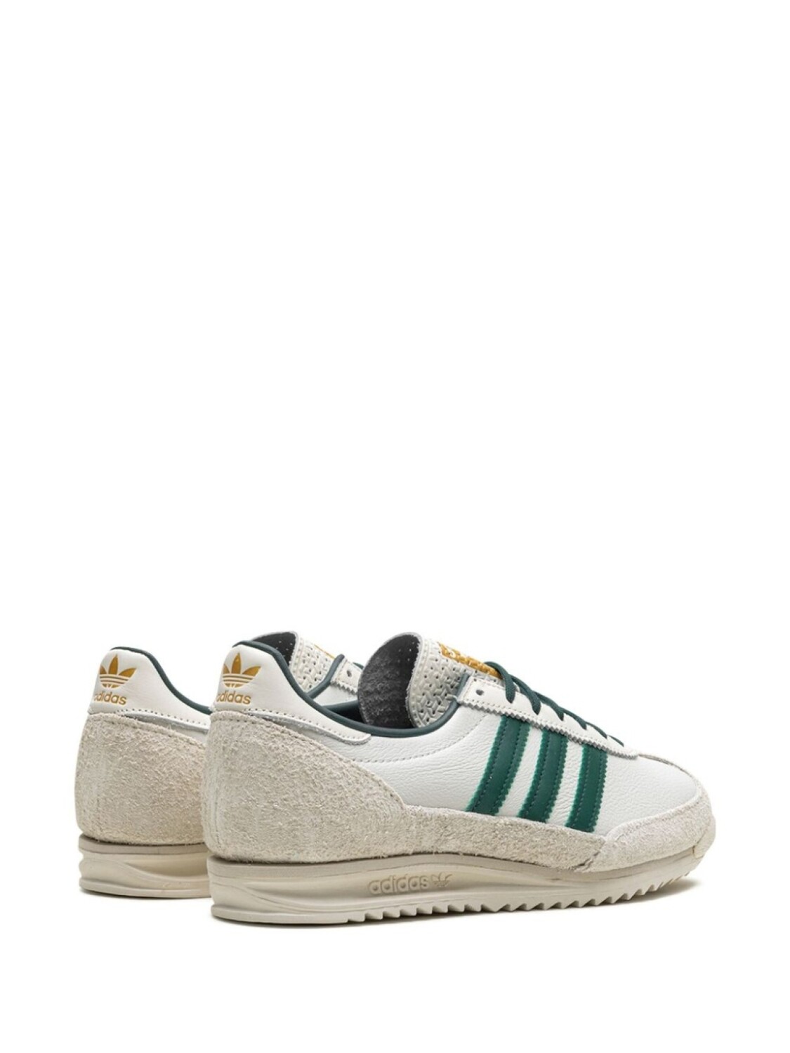 Кроссовки Adidas SL72 OG "Off White Collegiate Green", белый — фото 3