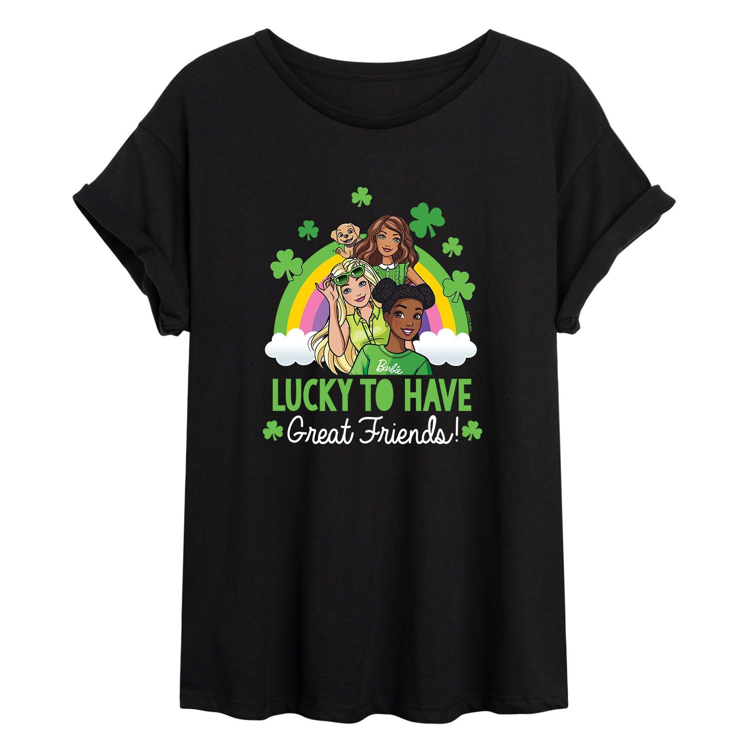 

Струящаяся футболка Barbie для юниоров с надписью «Lucky To Have Great Friends» Licensed Character