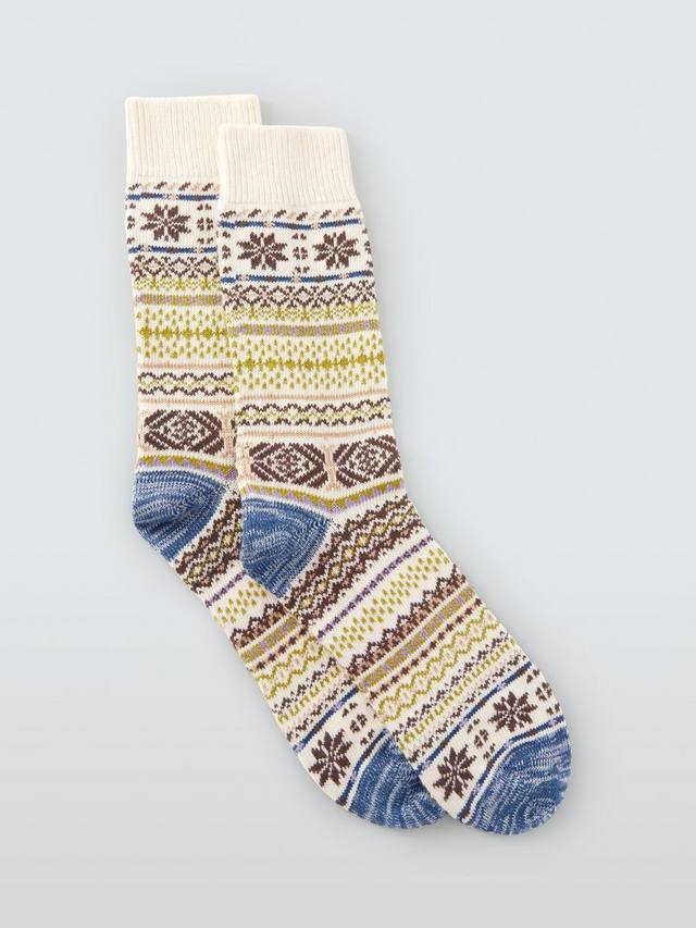 

Носки из смесового хлопка Fairisle производства Италия John Lewis, Natural