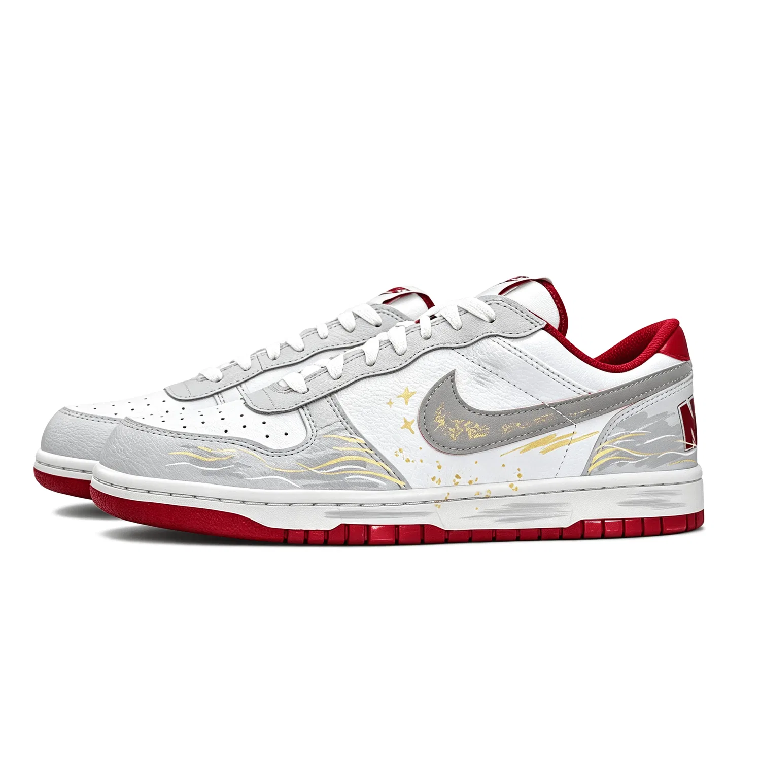 Скейтбордические кроссовки Nike Big LOW серые — фото 4