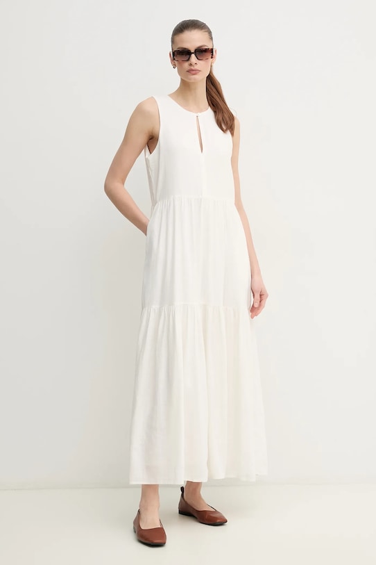 

Платье льняное Dkny, бежевый