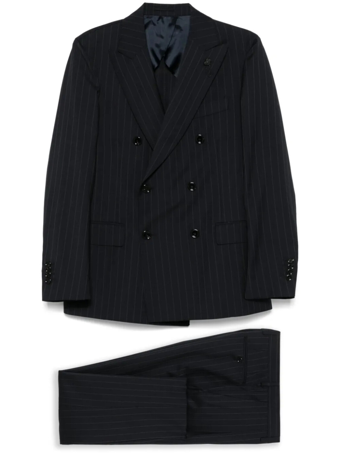 

Lardini костюм в тонкую полоску, синий