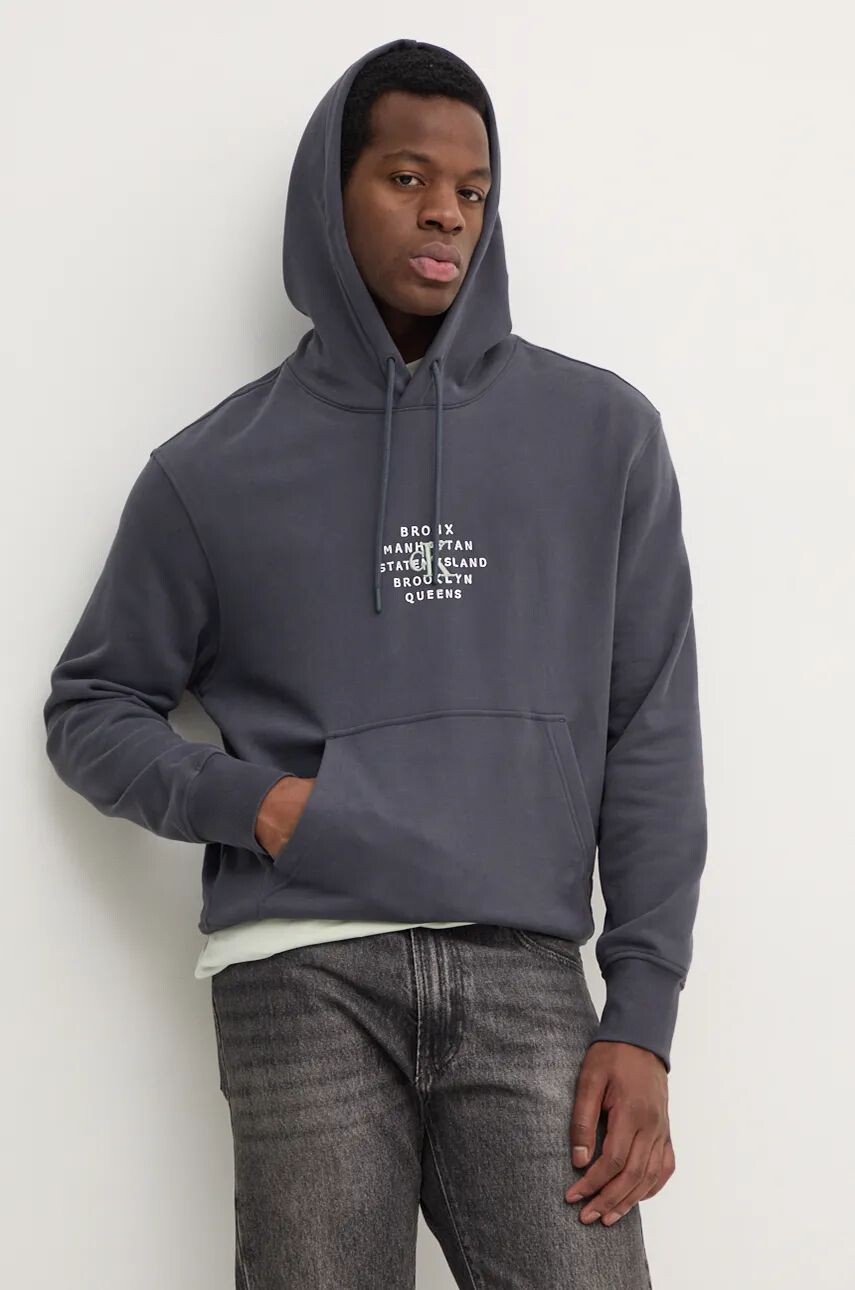 

Хлопковая толстовка Calvin Klein Jeans, серый