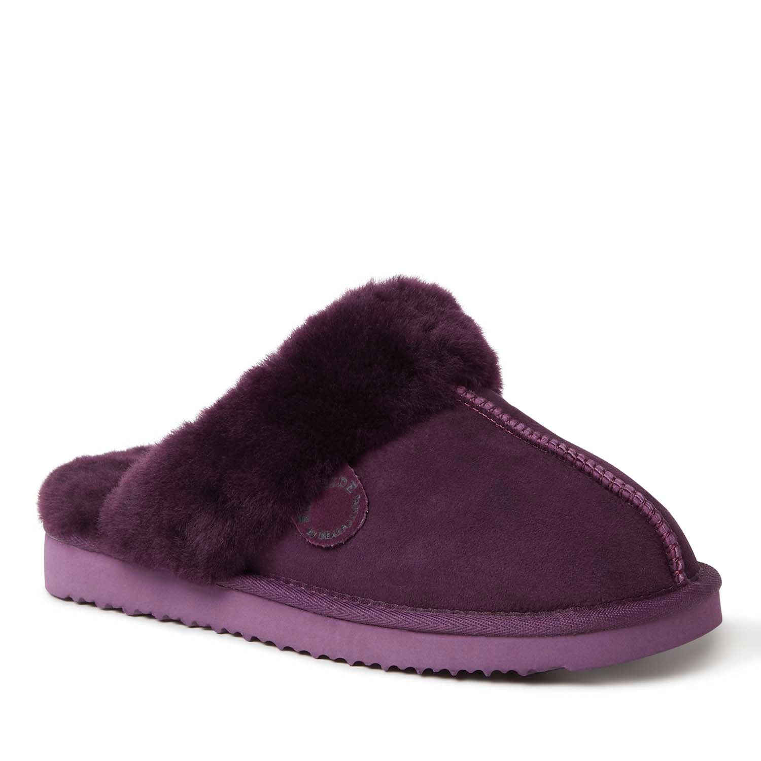 

Женская куртка Fireside By Dearfoams Sydney из натуральной овчины Scuff, цвет aubergine