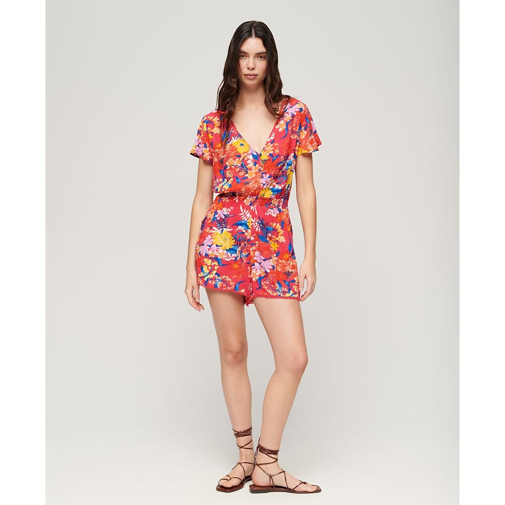 Платье Superdry Beach Playsuit Short Sleeve Short, Разноцветный — фото 4