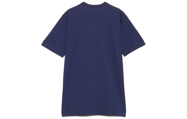 Футболка white heart t-shirt 'navy' Comme Des Garcons Play, синий — фото 2