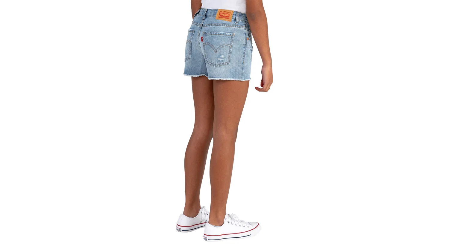 Шорты для девочек 7-16 лет Levi's, Medium Wash — фото 3