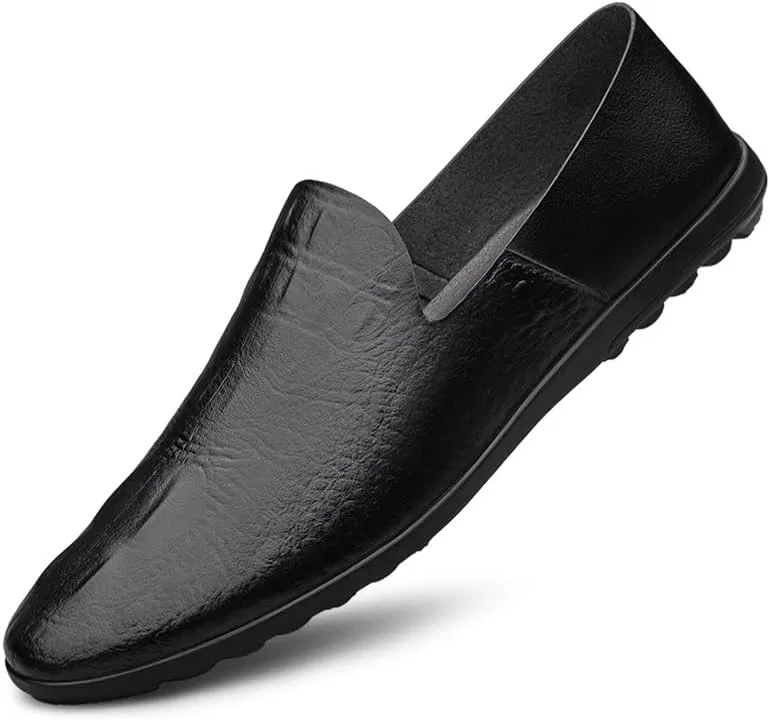 Лоферы мужские из кожзама, Black PUGHGAETZF