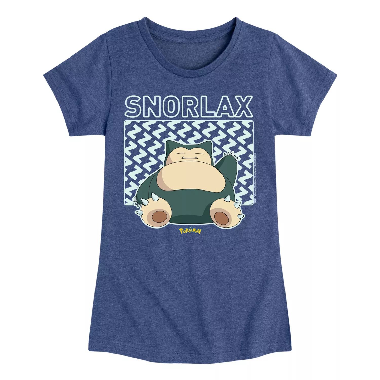 

Футболка с рисунком Pokemon Snorlax для девочек 7–16 лет Licensed Character, синий