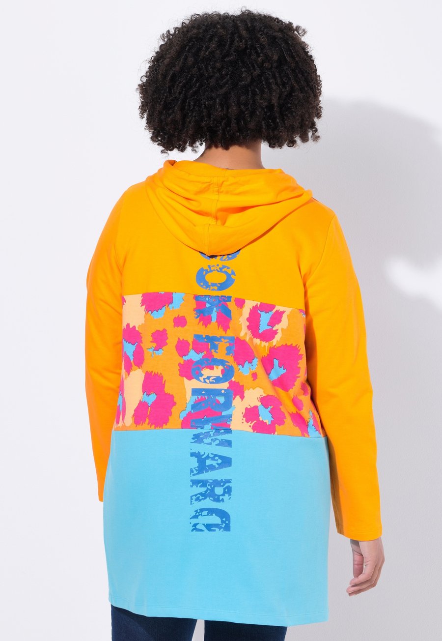 

Толстовка Angel of Style LONG LEO-STREIFEN RÜCKEN-WORDING, Bright Turquoise/Turquoise