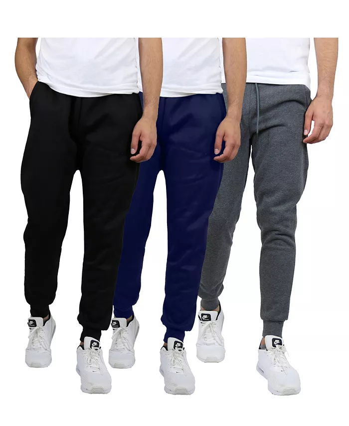 

Мужские классические флисовые спортивные брюки Modern Fit Heavyweight - набор из 3 шт Blue Ice, коричневый