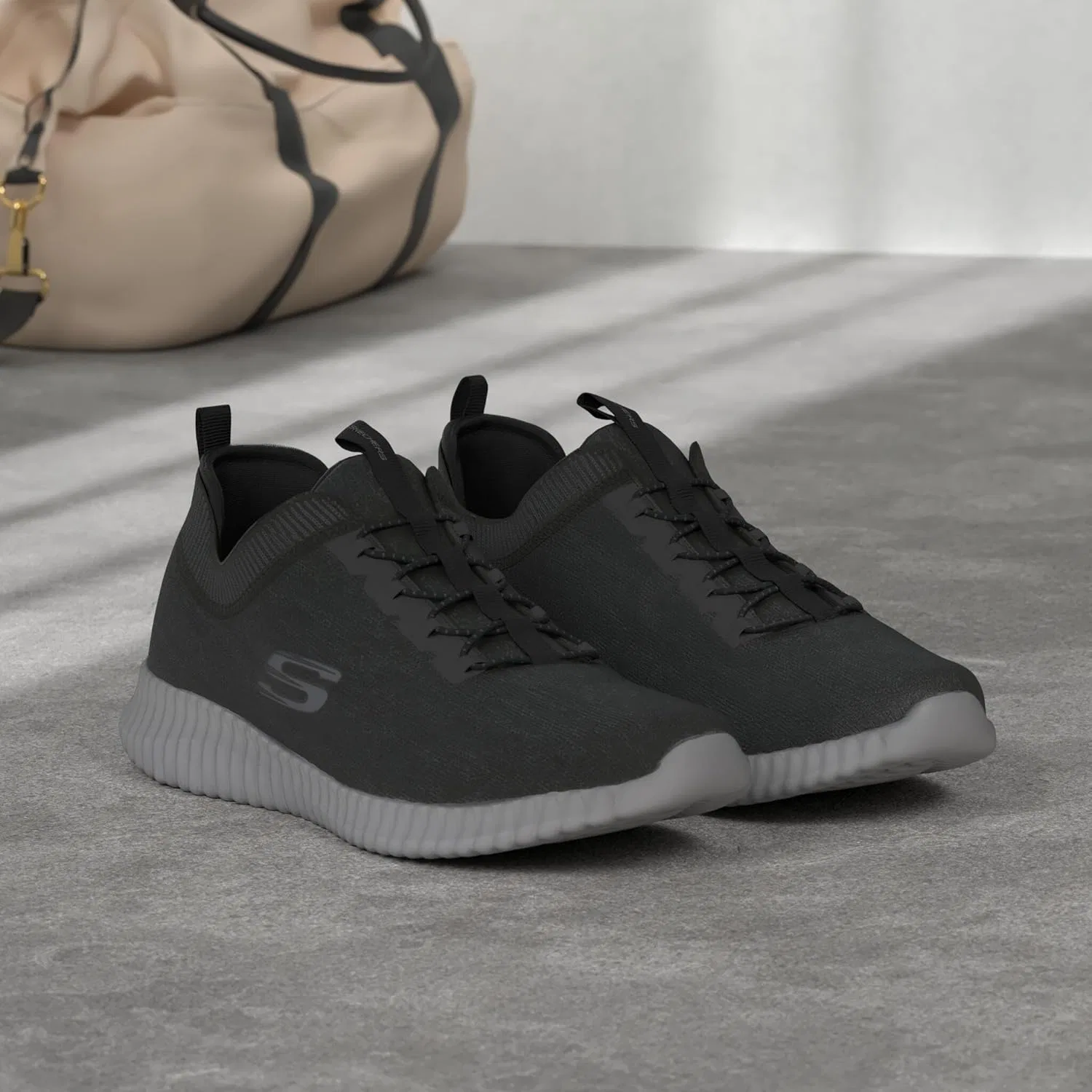 Мужские слипоны SKECHERS Dynamight 2.0-Eye to Eye-52642, черные, размер 39.5 EU — фото 2