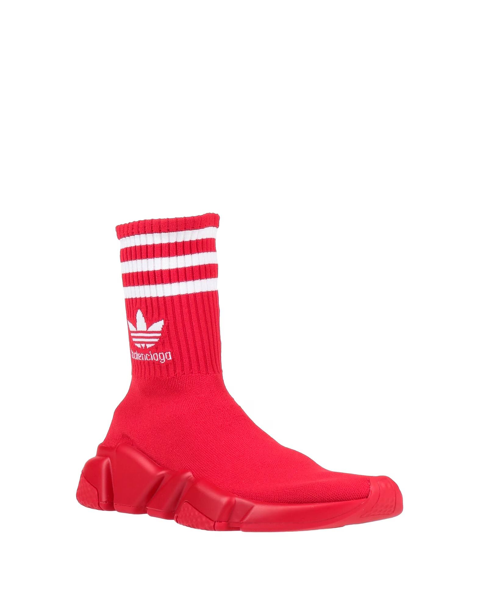 Кроссовки Balenciaga X Adidas Originals, красный — фото 2