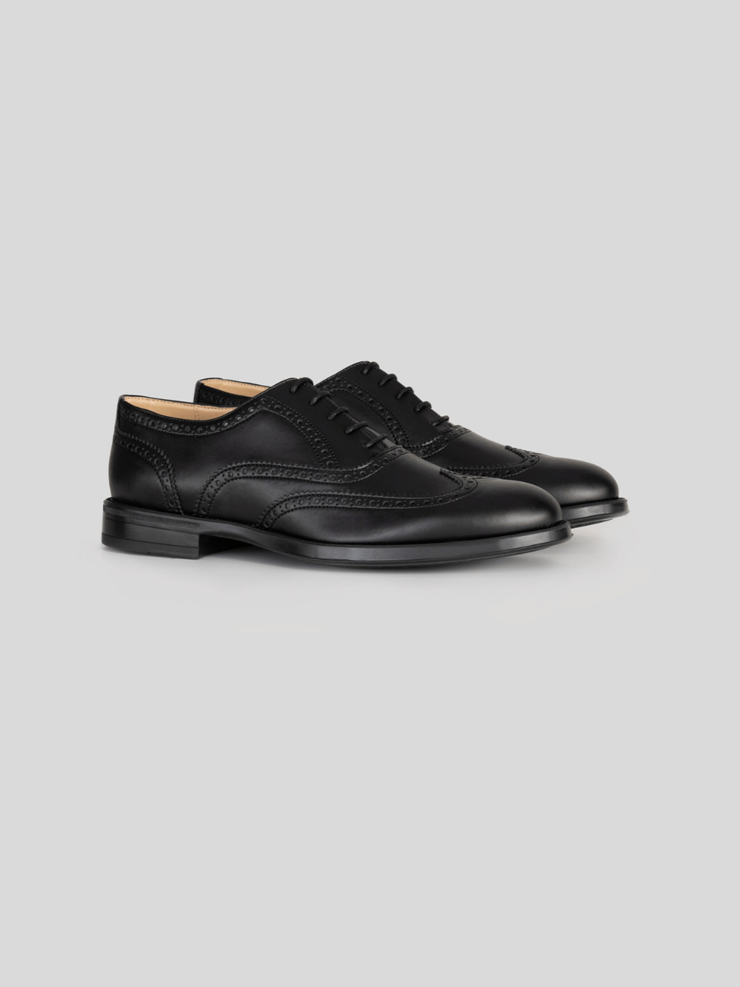 Solari Milano Шнурованные туфли 'Brogue' в черном цвете — фото 2
