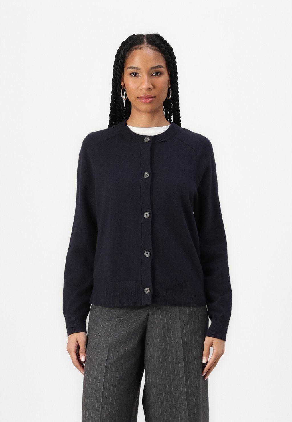 

Кардиган LONG SLEEVE ROUND NECK CARDIGAN Marc O'Polo DENIM, темно-синий
