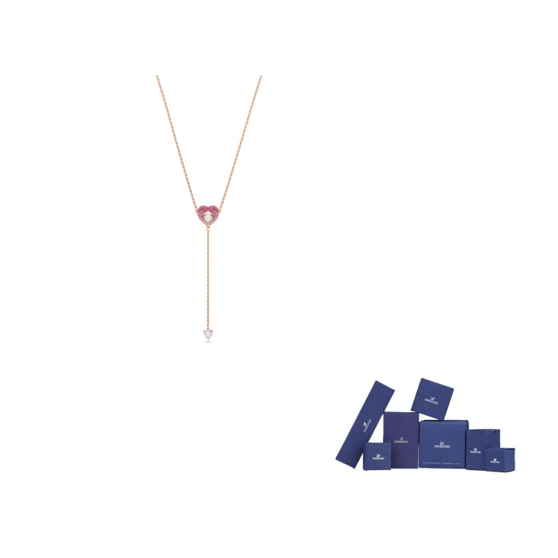 

Swarovski Идиллия синтетический фианит имитация кристалла позолоченное ожерелье розовое золото женское Idyllia