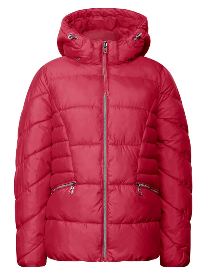 

Короткая стеганая куртка красного цвета Street One