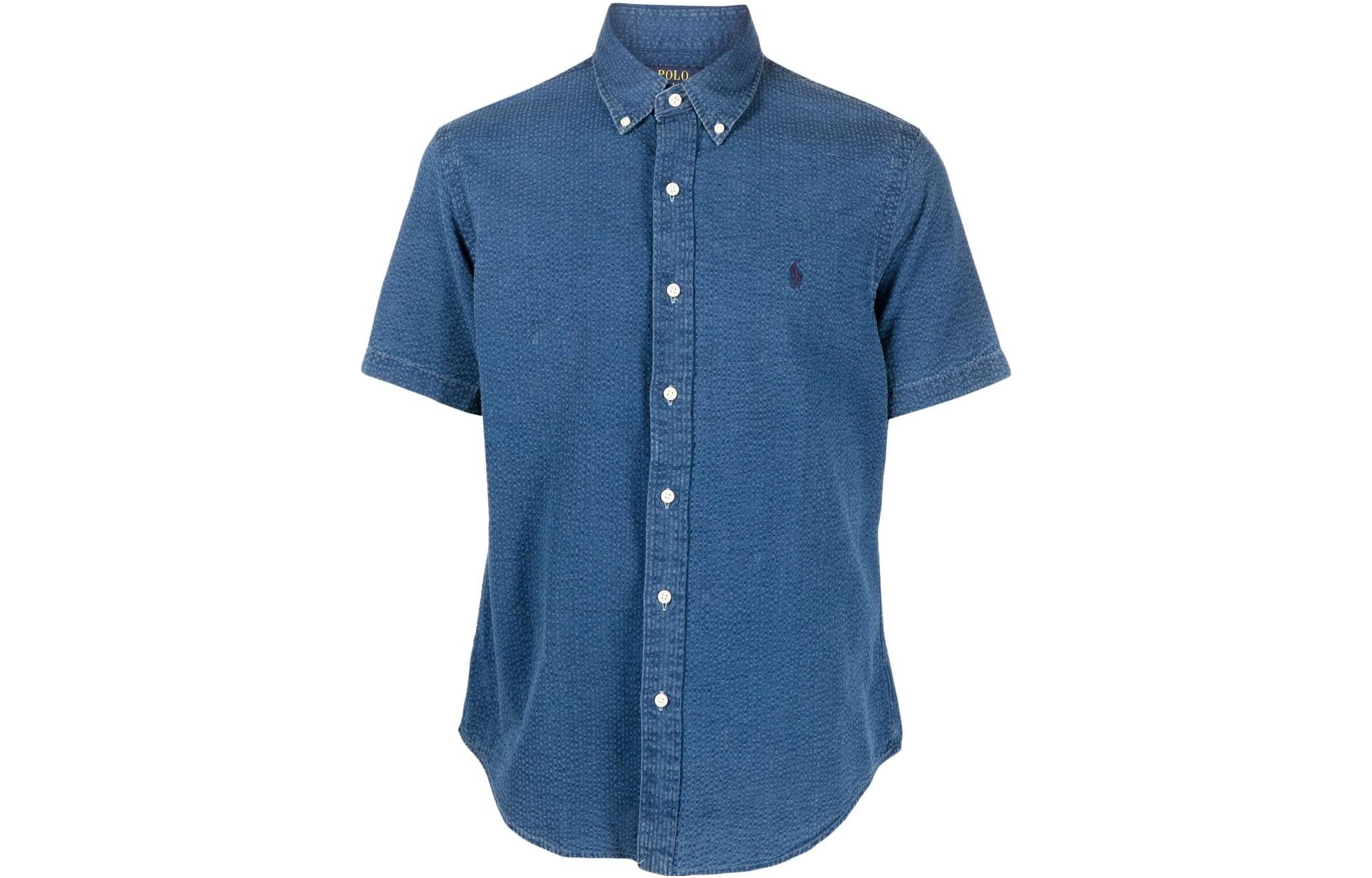 

Футболка с короткими рукавами и вышитым логотипом Polo Ralph Lauren, indigo