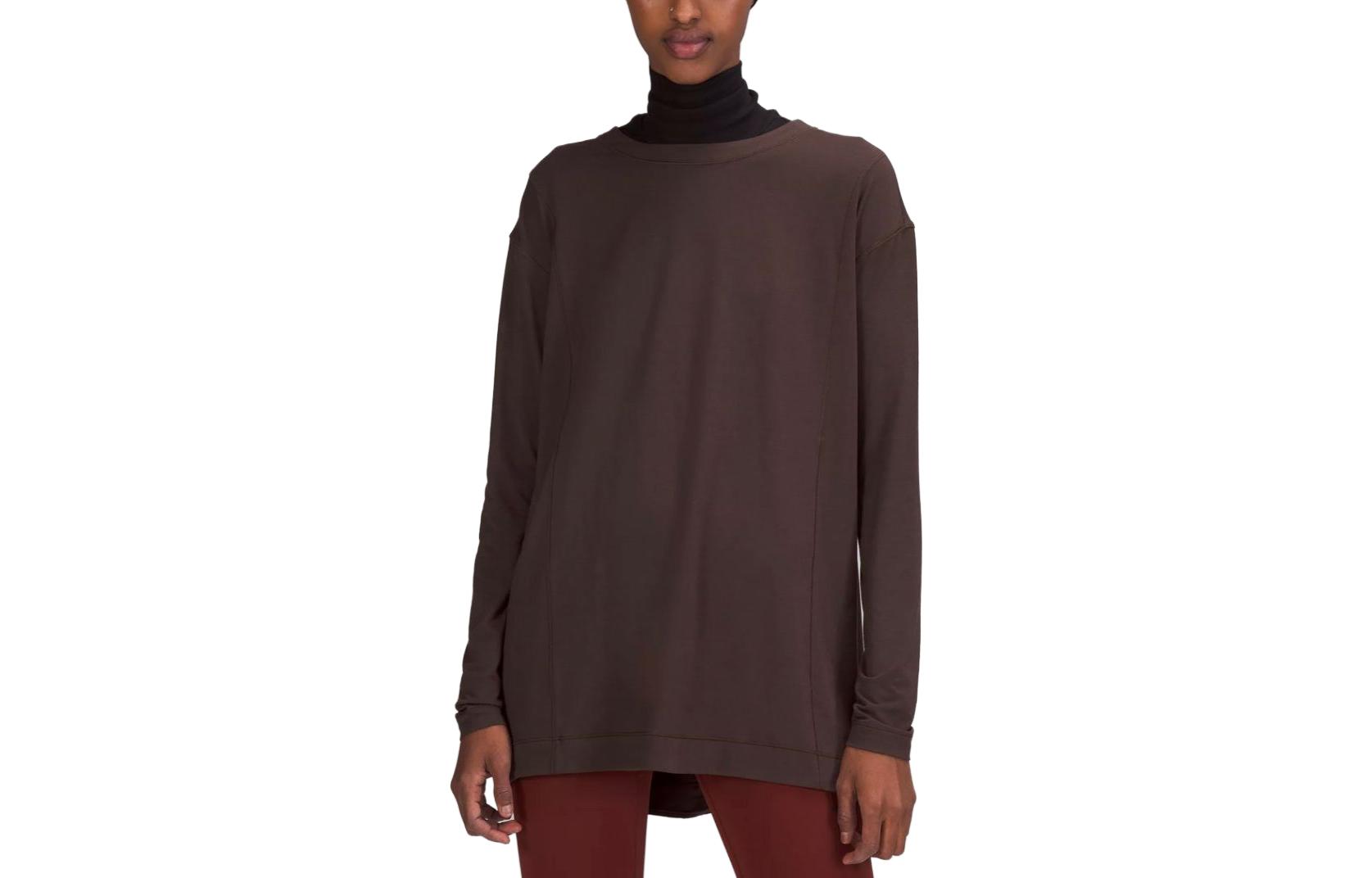 

Футболка женская Lululemon, french коричневый/frpr