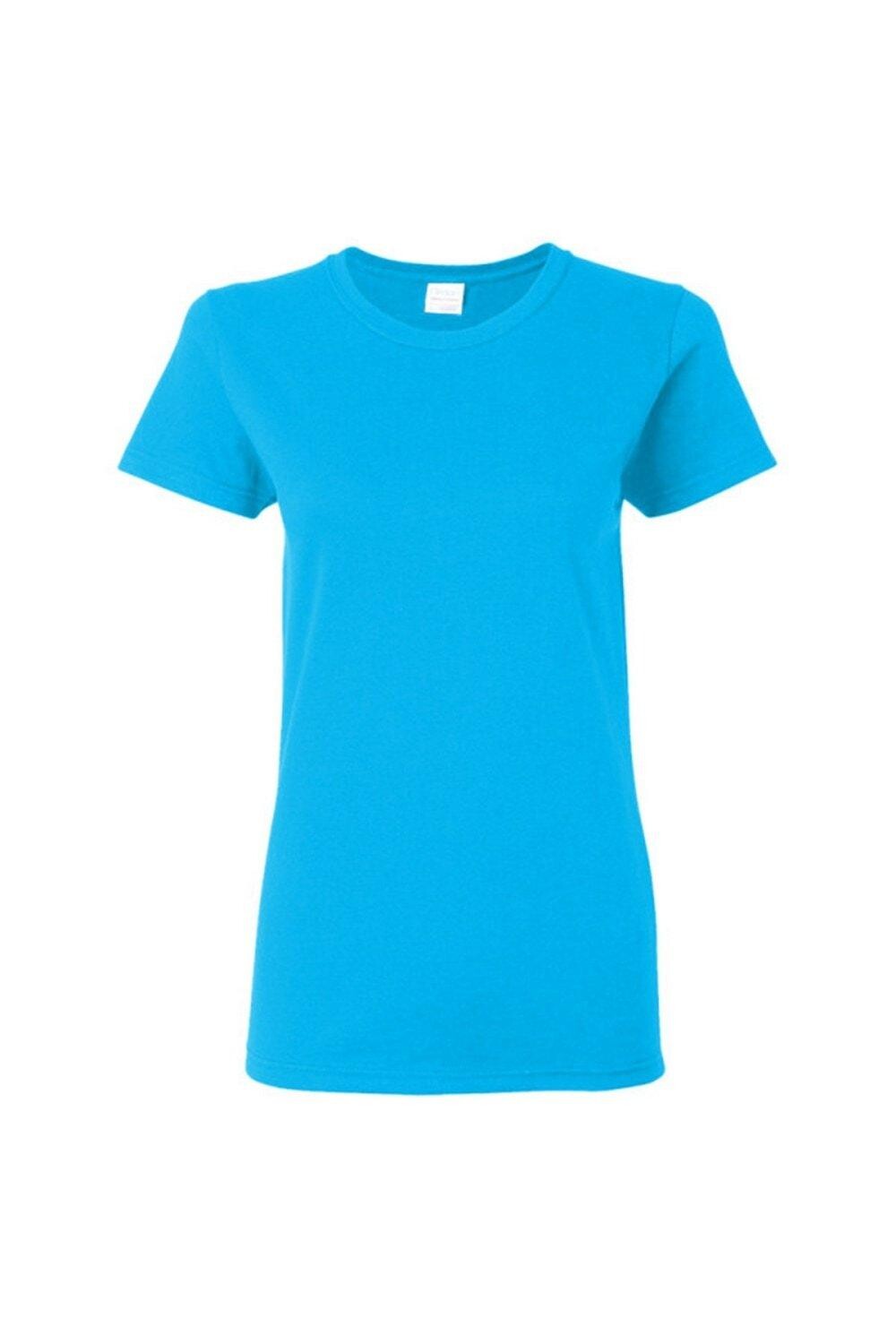 

Футболка Missy Fit из плотного хлопка с короткими рукавами Gildan, синий