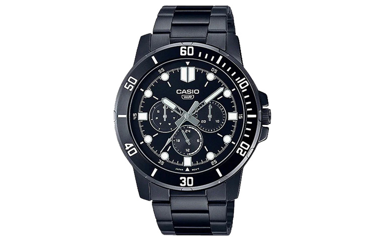 

Унисекс классические черные часы 49 мм CASIO