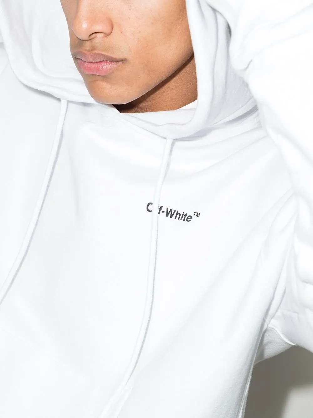 Худи Over с принтом Caravaggio Arrows OFF-WHITE, белый — фото 4