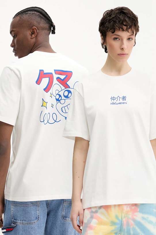 

Хлопковая футболка Inbetweeners, бежевый