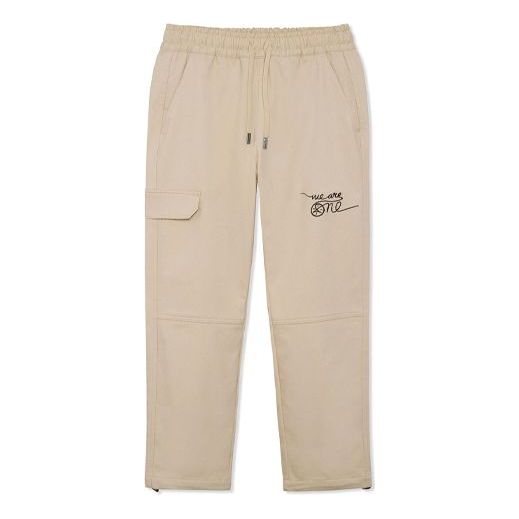 

Спортивные брюки Li-Ning Wade x DFT Fleeced Straight Pants 'Khaki', бежевый