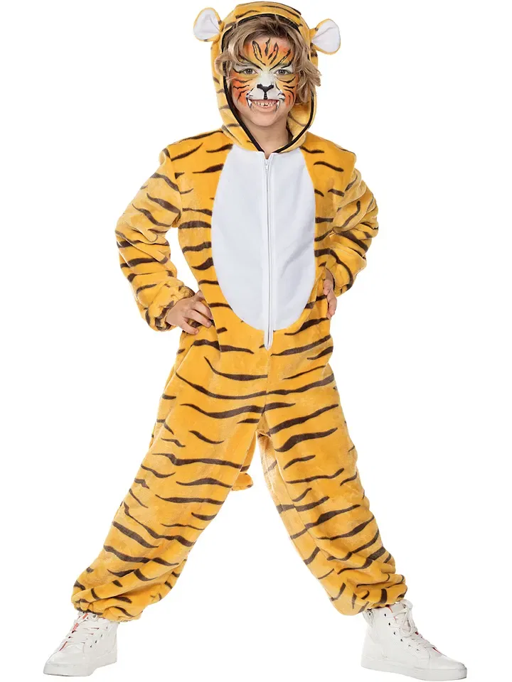 Костюм-комбинезон с капюшоном Tiger, Party x People, желто-коричневый