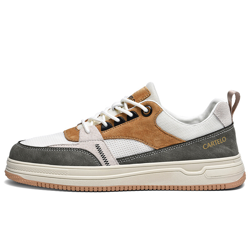 

Кроссовки CARTELO/Catilla crocodile Skateboarding Shoes Men Low-top, белый/черный