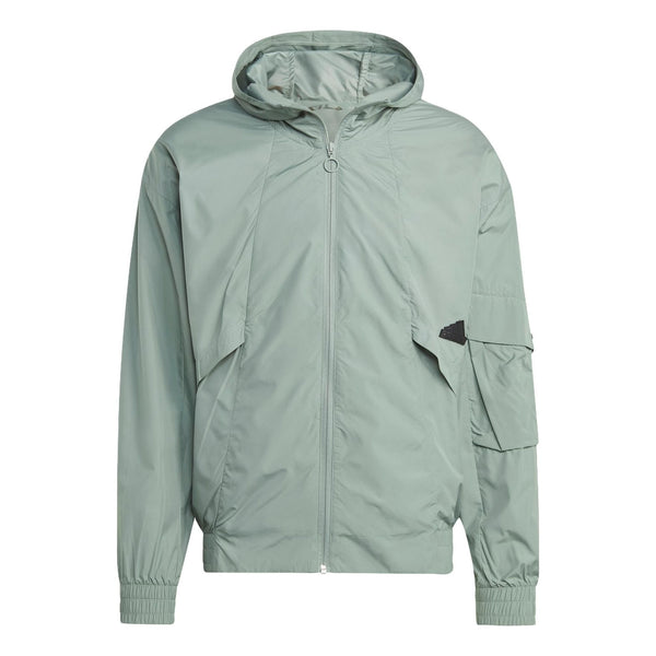 

Куртка adidas City Escape Windbreaker Jacket 'Silver Green', зеленый