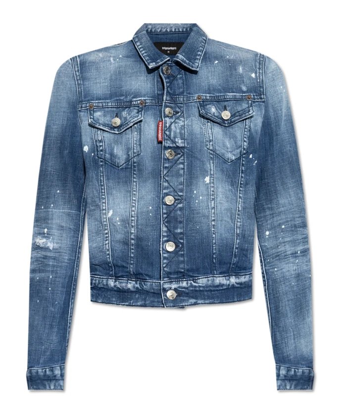 

Джинсовая куртка с винтажным эффектом Dsquared2, синий