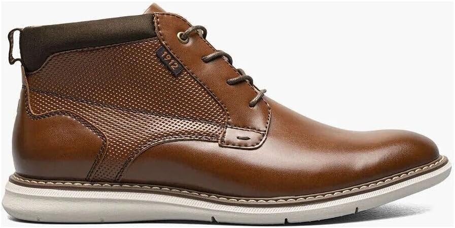 Мужские ботинки Nunn Bush Chase Plain Toe Chukka современного дизайна, Cognac — фото 4