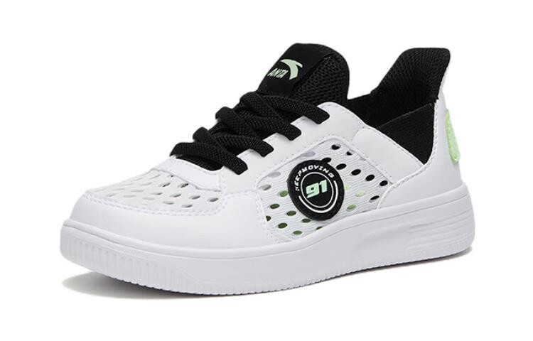 Детские кроссовки для скейтбординга PS Low-top Белые/зеленые Anta Kids — фото 2