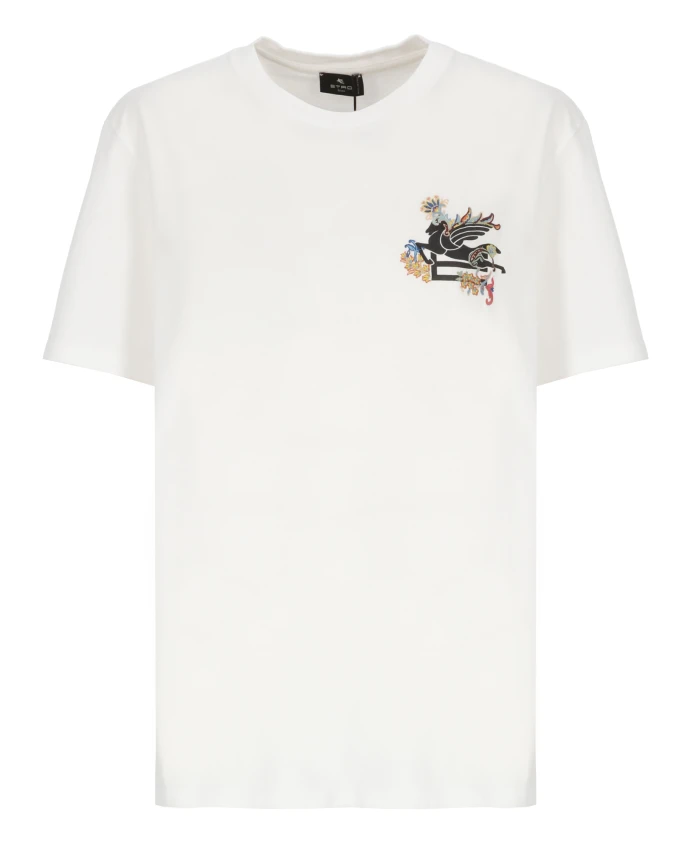 

Футболка с изображением Пегаса Etro, белый