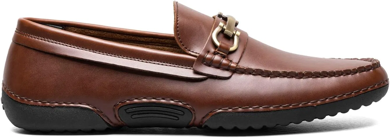 Мужские слипоны Stacy Adams Delano Driver Loafer Drivers Slippers, Brown — фото 2