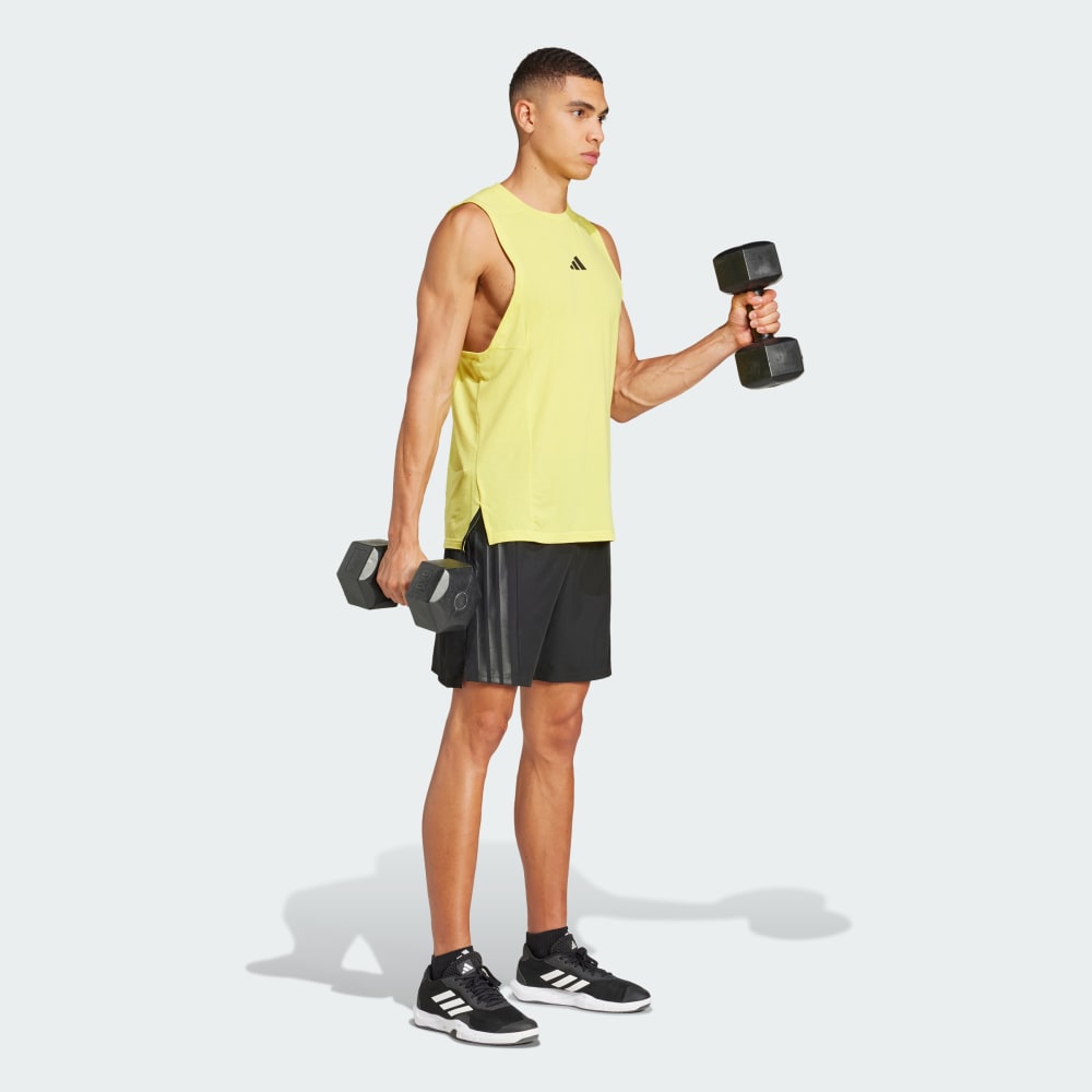 Спортивные шорты Adidas Designed-for-Training 3-Stripes Shorts, черный — фото 3