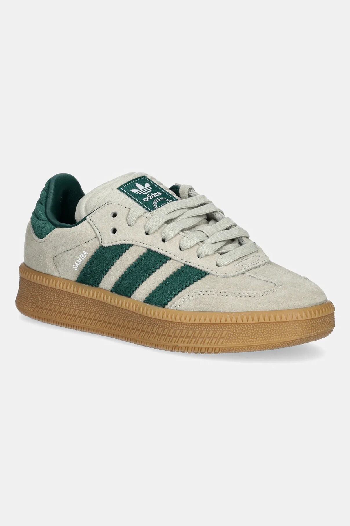 Кроссовки SAMBA XLG из замши Adidas Originals, зеленый — фото 2