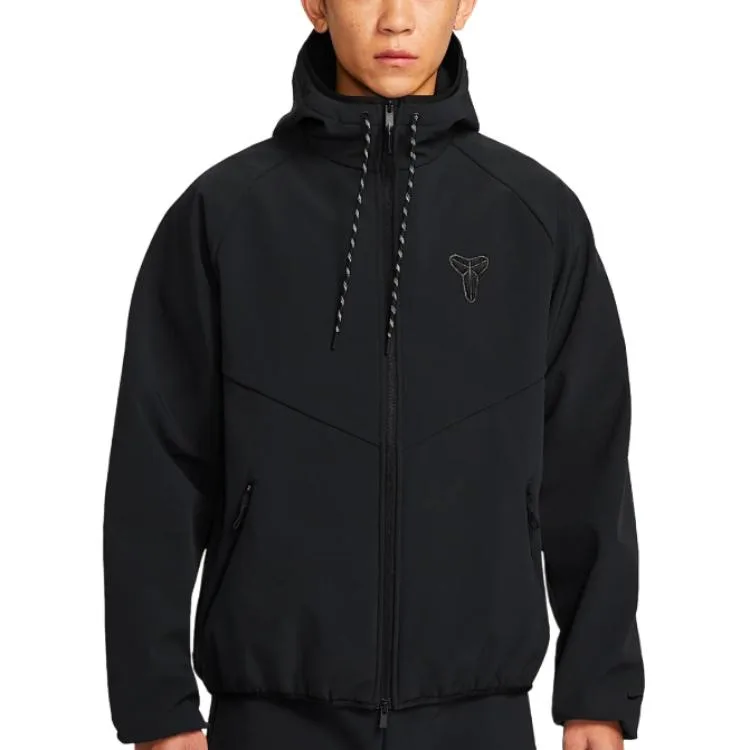 WINDRUNNER Kobe водонепроницаемая куртка с флисовой подкладкой мужская Nike, черный/черный/medium серый