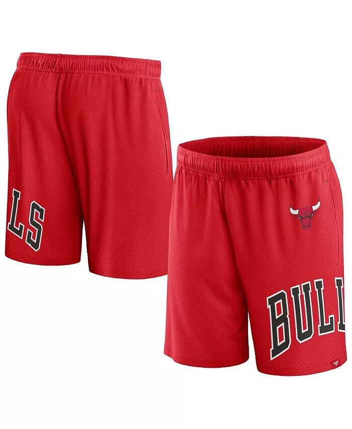 

Мужские шорты из сетки Red Chicago Bulls Free Throw Fanatics