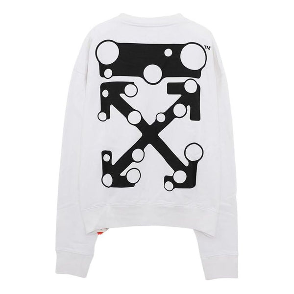 

Толстовка men's logo arrow pattern pullover loose fit white Off-White, белый