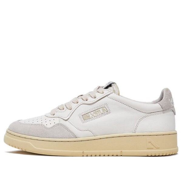 

Кроссовки open low leather suede 'white' Autry, белый