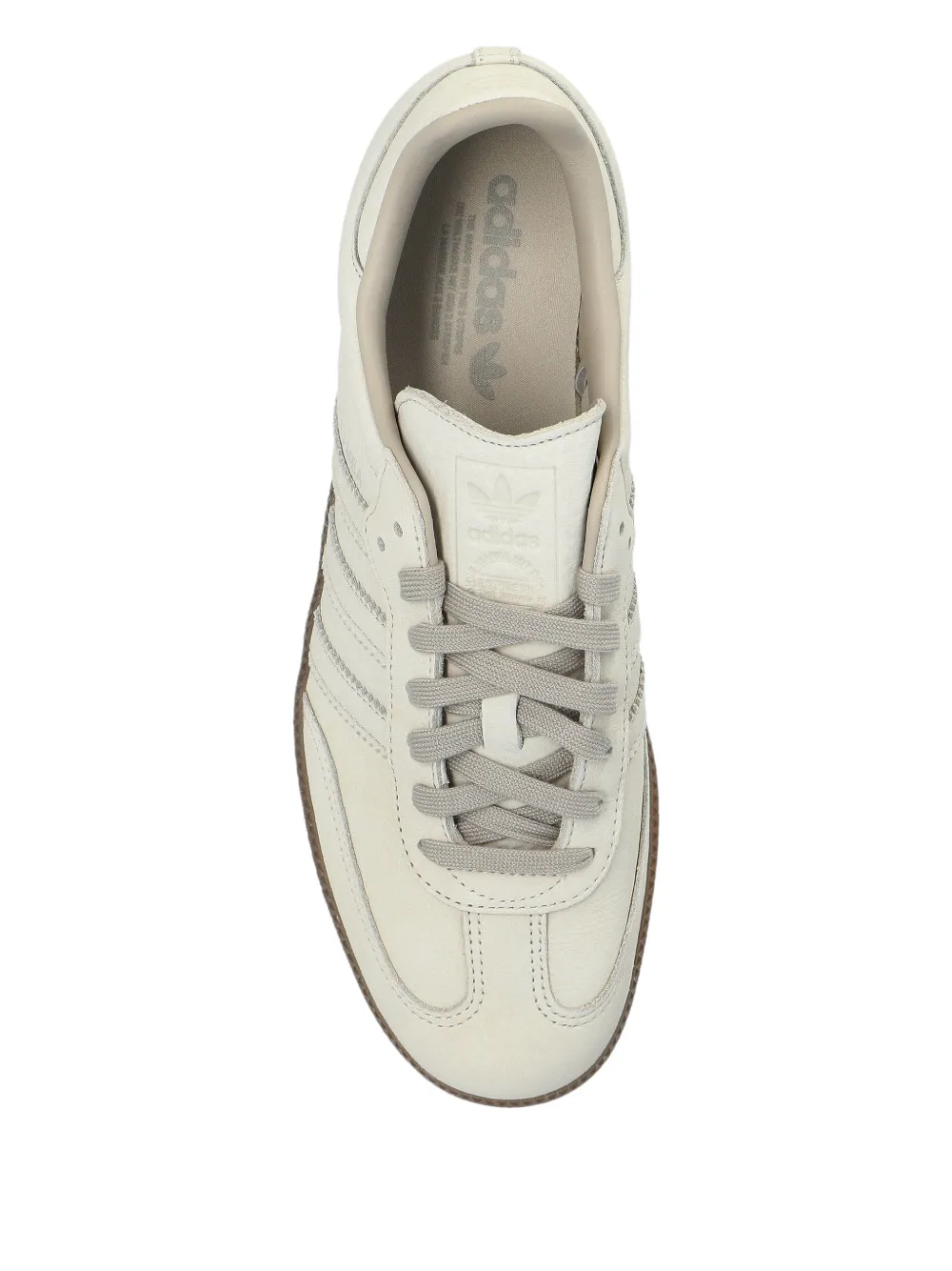 Кроссовки Samba OG на шнуровке с полосками Adidas, белый — фото 3