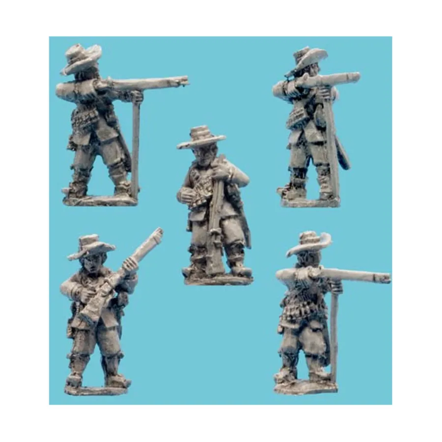 

Мушкетеры – Стрельба в шляпах, Historical Miniatures - English Civil War (15mm)